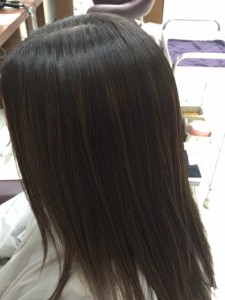 今日の縮毛矯正